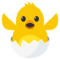 Hatching Chick emoji on Emojione